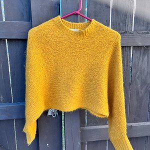 Aritzia orange crop sweater (Wilfred Free)